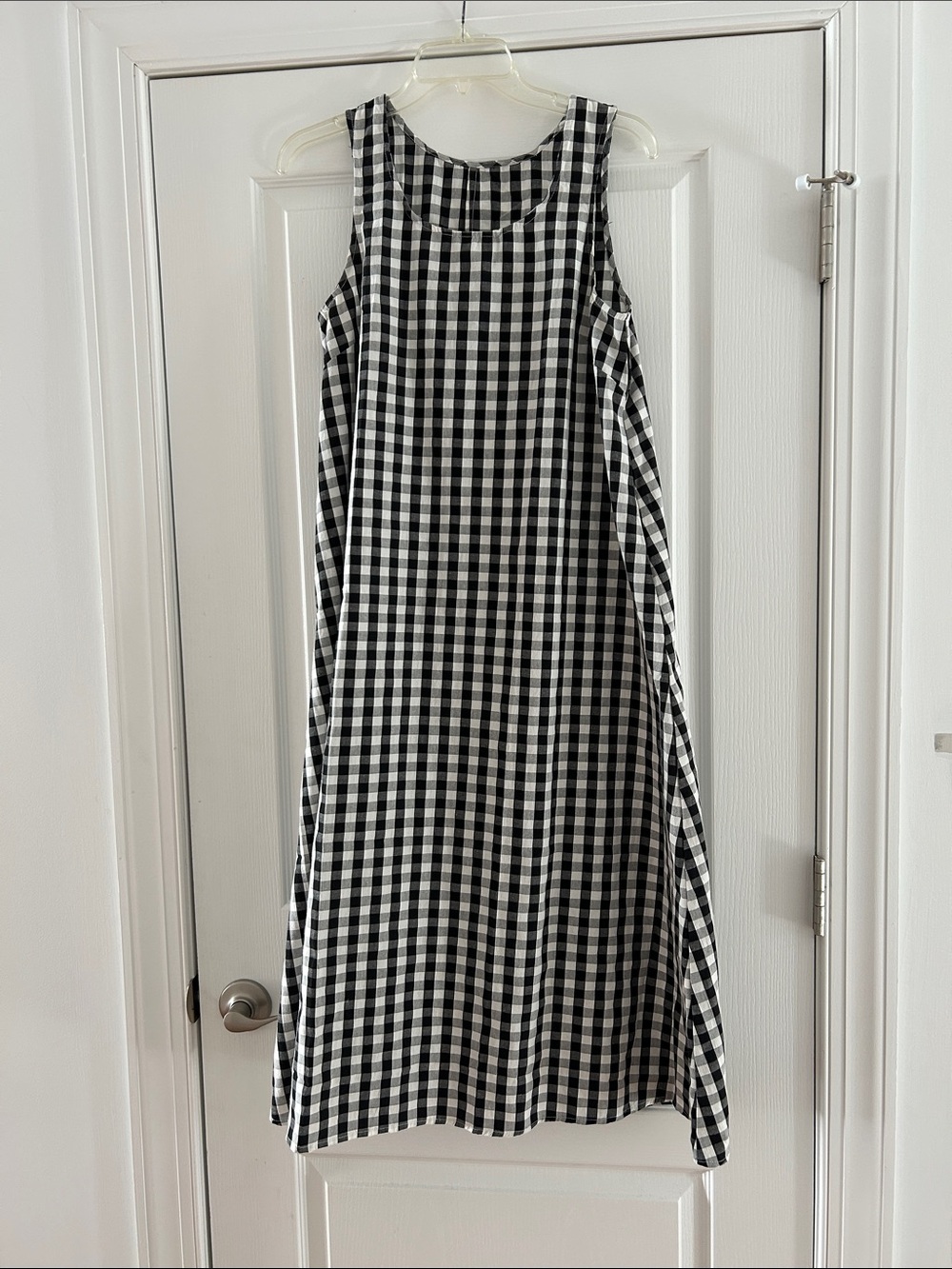 Black and White Gingham A-Line dress